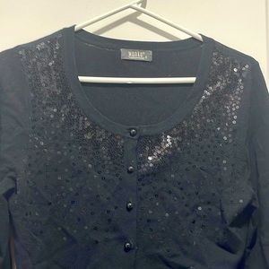 NWOT- Sequins Black Jacket